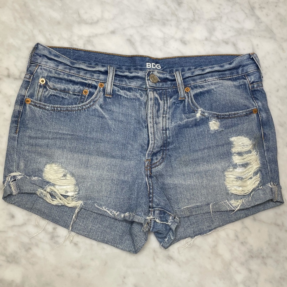 BDG TomGirl Mid Rise Cut Off Shorts - Size 27